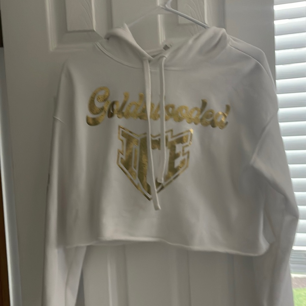 Ice Allstars white cropped hoodie size small